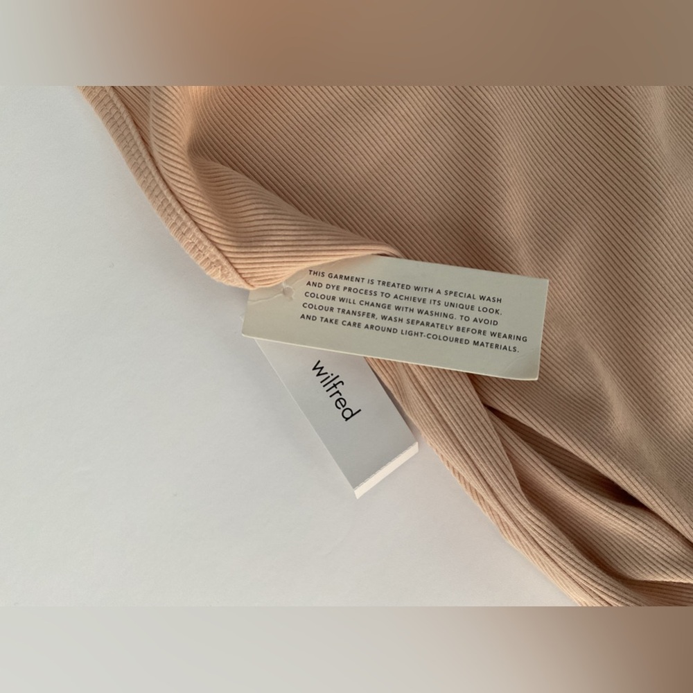Wilfred Free GO-TO Tank Dress flax beige Size S NWT - Picture 8 of 9